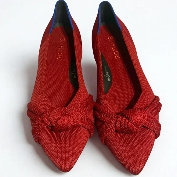 Rothy's Vibrant Red Knotted Flats - Picture 6 of 6